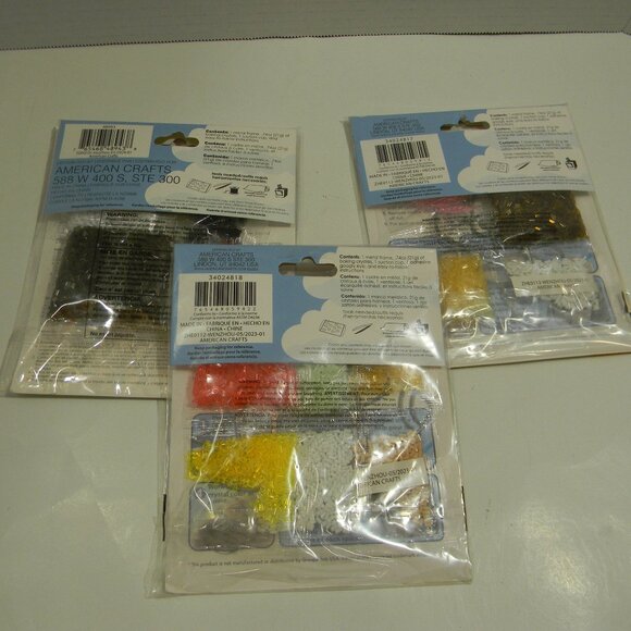 Colorbok Makit & Bakit Suncatcher Stained Glass Kits Metal Set of 3 NEW - Picture 3 of 3